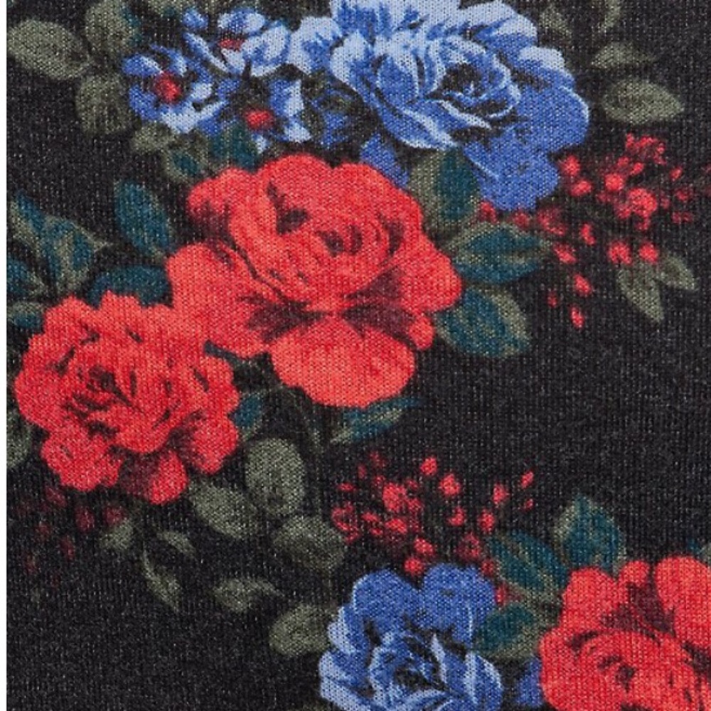 LOWEST🌺 NWT TORRID 3X ROMANTIC FLORALS ON BLACK BABYDOLL DRESS - Picture 6 of 13